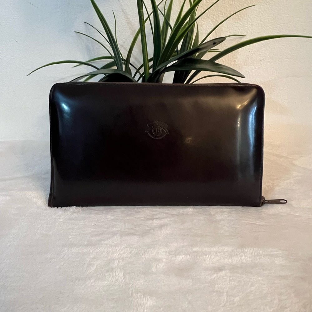 💚 The Original Saddler Fancaltti Brown Leather
Zipper Around Wallet🩷 Rare